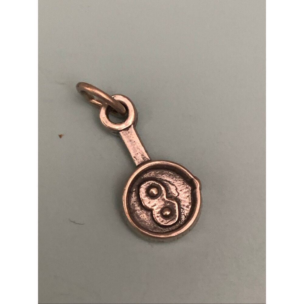 .925 Frying Pan Sterling Silver Jewelry Charm #cook #chef #kitchen utensils